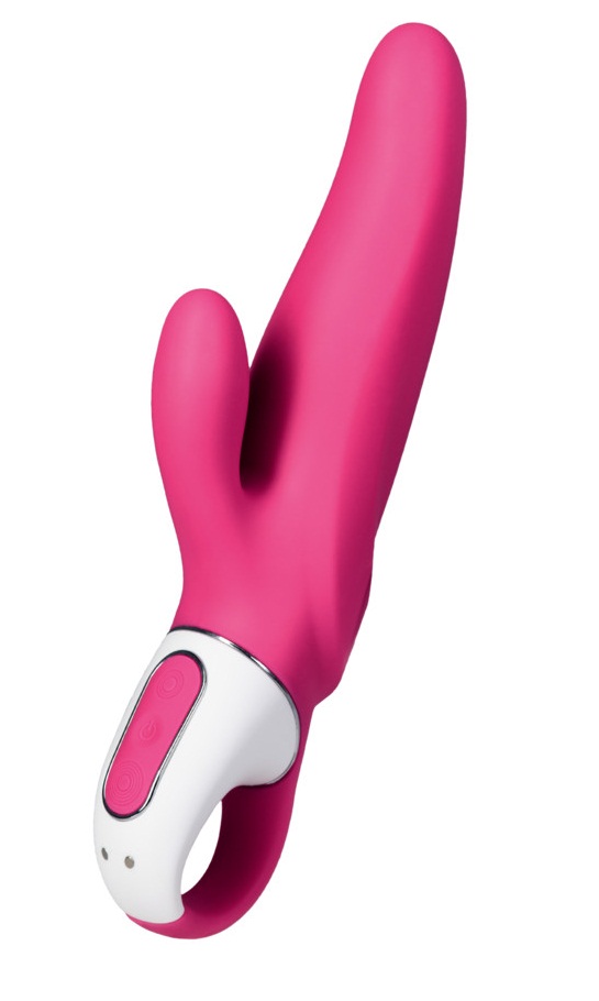 DEMO Розовый вибратор Satisfyer Vibes Mr.Rabbit с клиторальным стимулятором