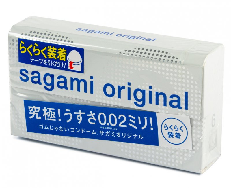 Полиуретановые презервативы Sagami Original 0,02 Quick 6 шт