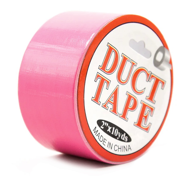 Бондажный скотч Duct Tape розовый 15 м