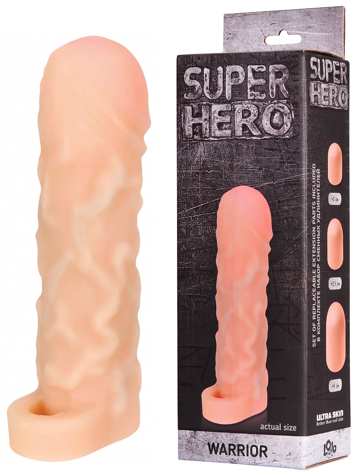 Фаллоудлинитель с петлей Super Hero Warrior 16 см