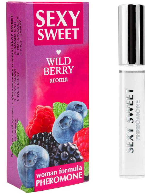 Парфюмированное средство для тела Sexy Sweet Wild Berry с феромонами 10 мл