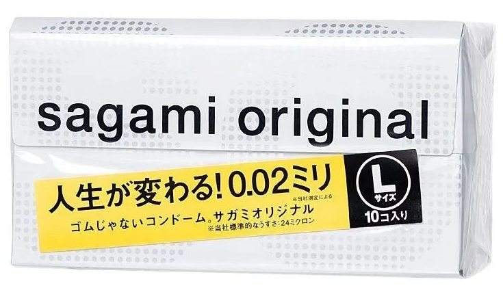 Полиуретановые презервативы Sagami Original 0,02 L-size 10 шт