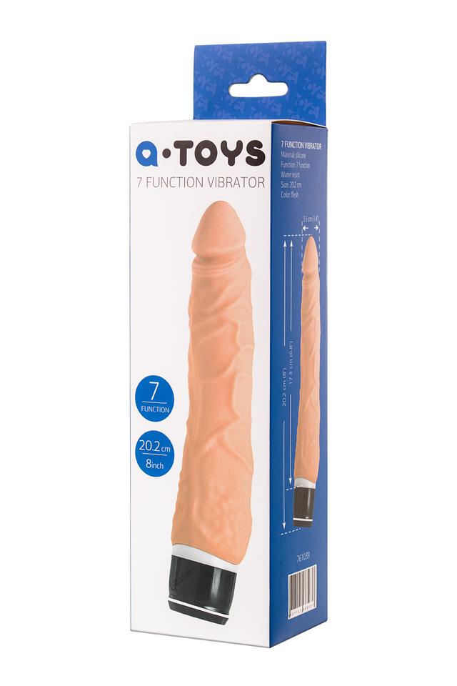 Реалистичный вибратор TOYFA  A-Toys Akin силикон телесный /Код 761039