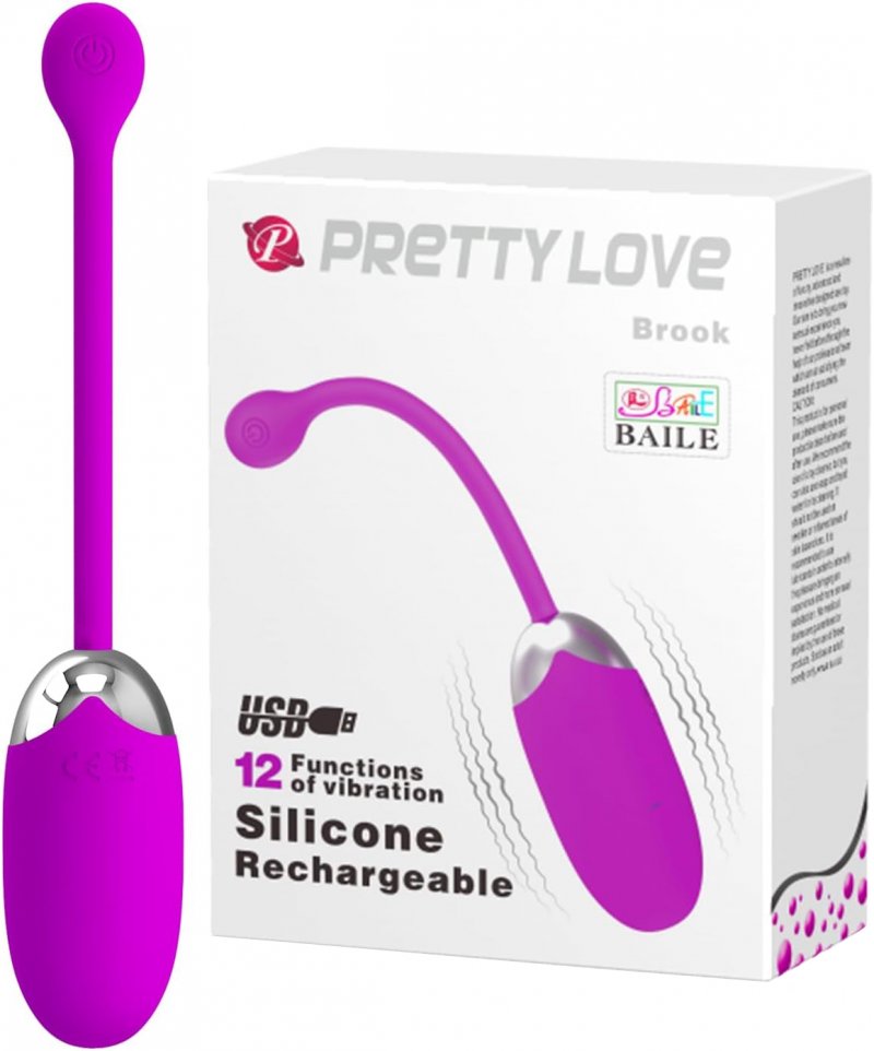 Классическое перезаряжаемое виброяйцо Pretty Love Brook