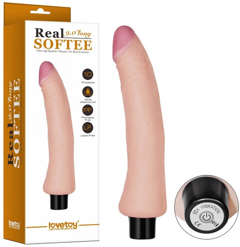 Реалистичный вибратор Real Softee 24 см