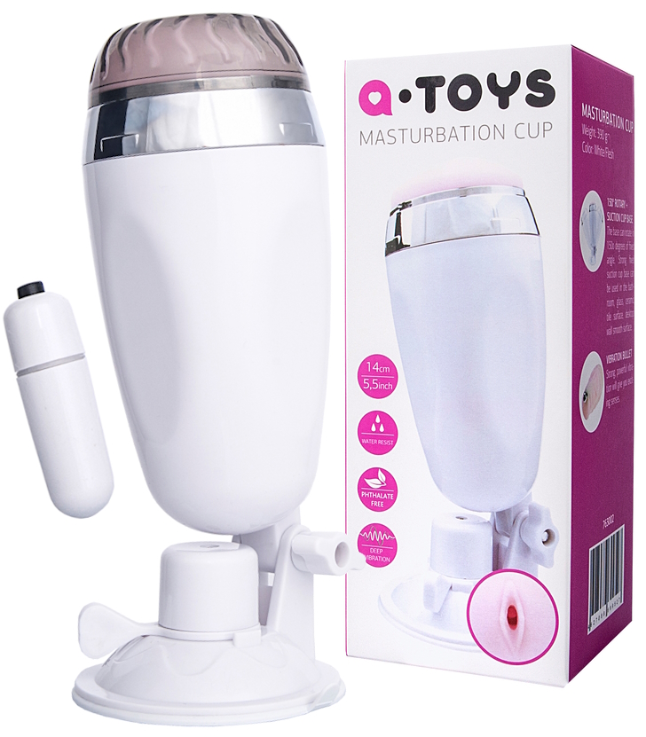 Реалистичный мастурбатор на присоске A-Toys by Toyfa Coochy 21 см