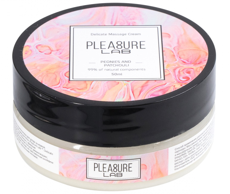 Массажный крем с афродизиаком Pleasure Lab Delicate пионы и пачули 50 мл