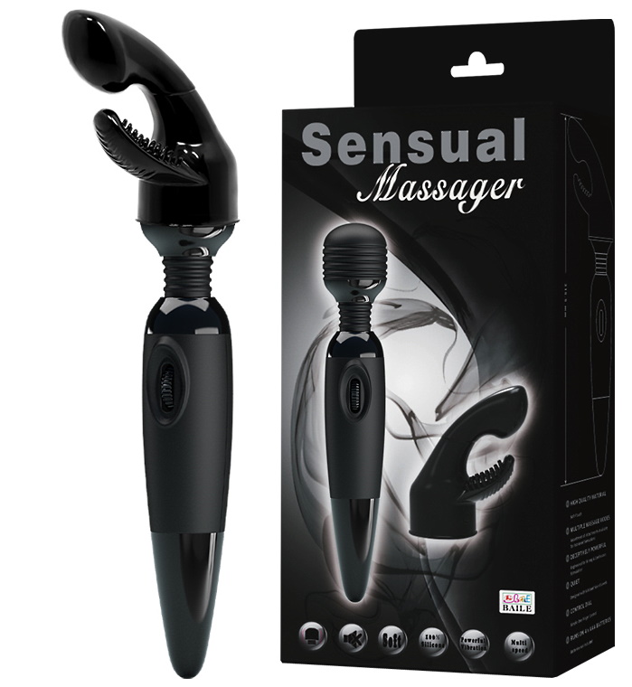 Вибромассажер Sensual Massager со сменной насадкой