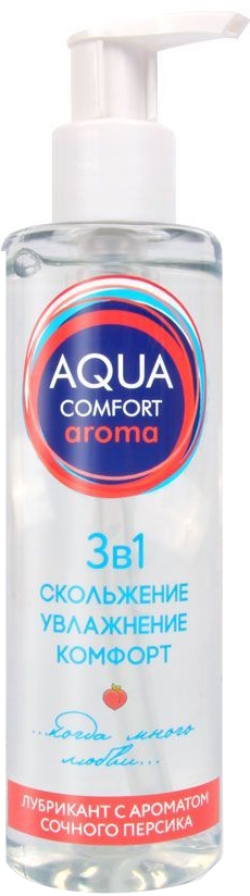 Лубрикант на водной основе Aqua Comfort Intim Aroma с ароматом персика 195 гр