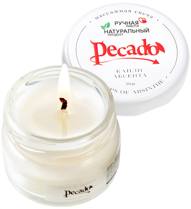 Массажная свеча Капли Абсента Pecado BDSM 35 мл