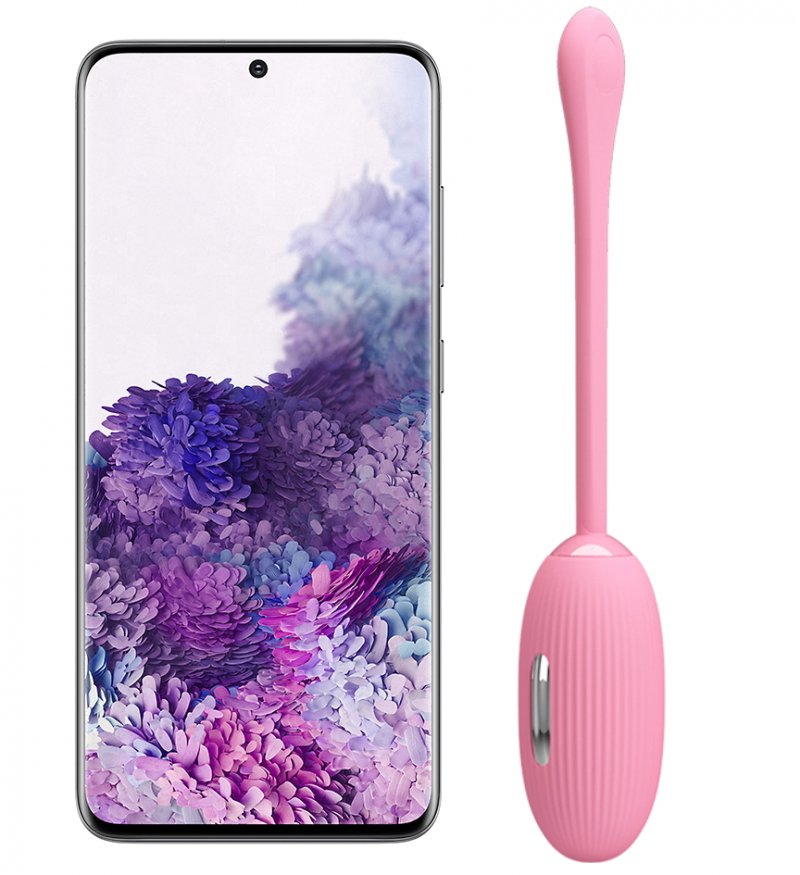 Розовое смарт-виброяйцо Pretty Love Doreen с электростимуляцией