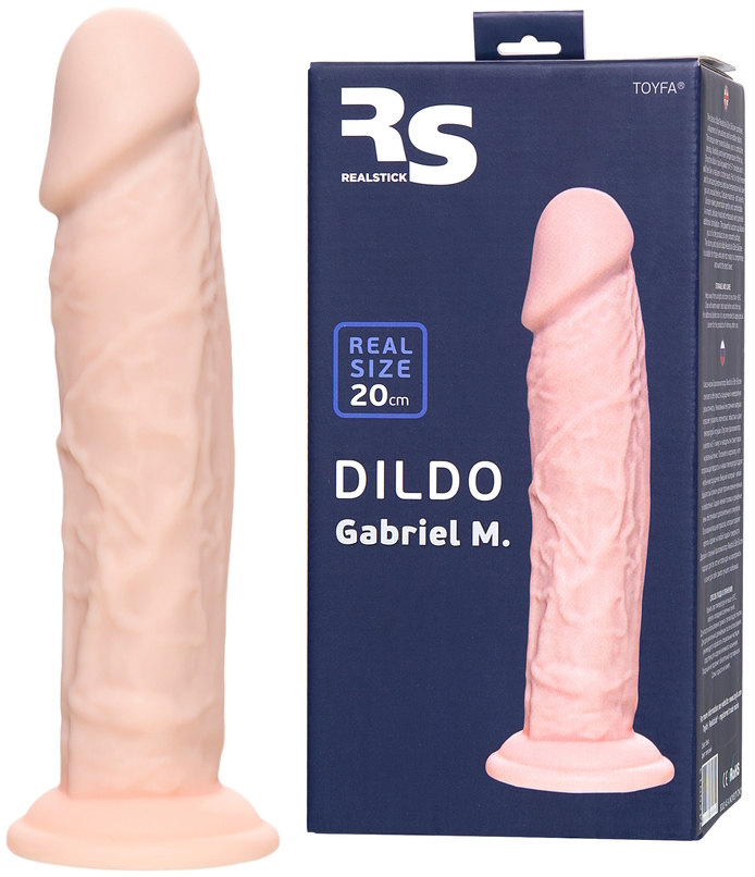 Реалистичный фаллоимитатор на присоске RealStick Silicone Gabriel M 20 см