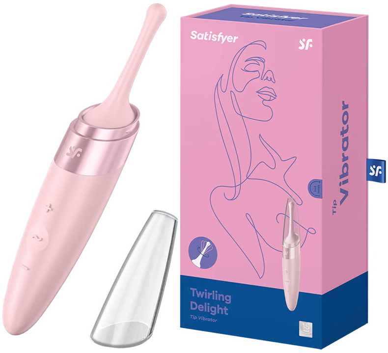 Точечный стимулятор с вибрацией Satisfyer Twirling Delight розовый