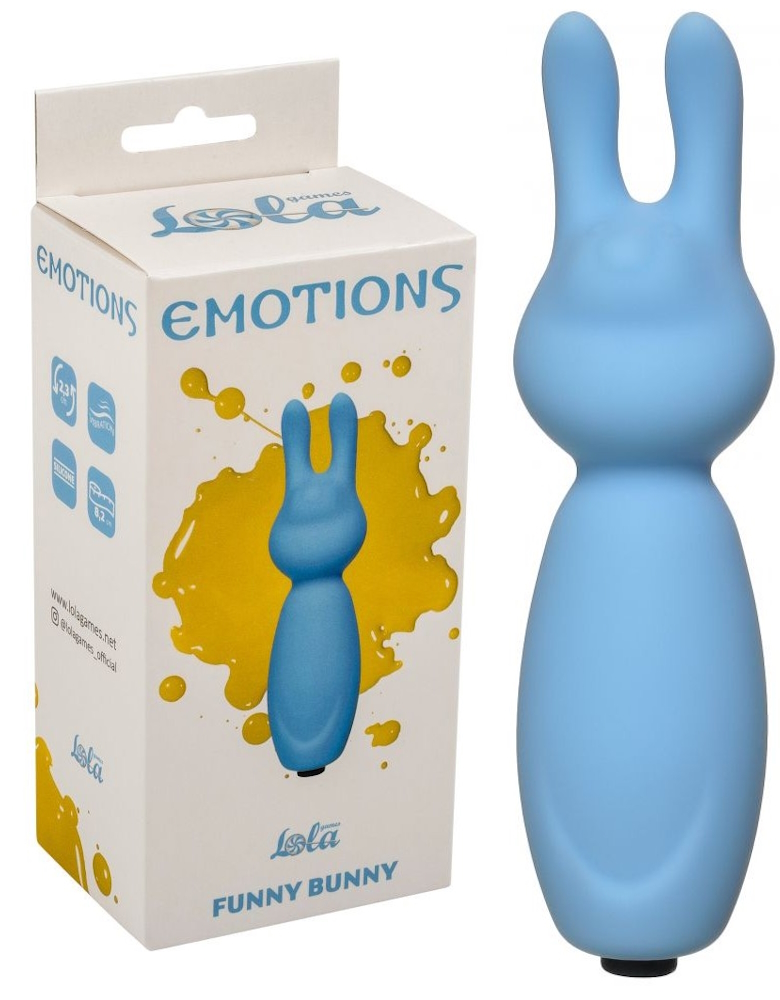 Мини-вибратор Emotions Funny Bunny Blue