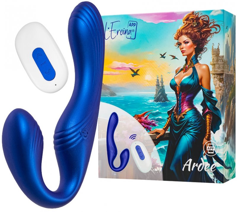 Безремневой смарт-страпон Leroina App Ardee с пультом управления 31 см