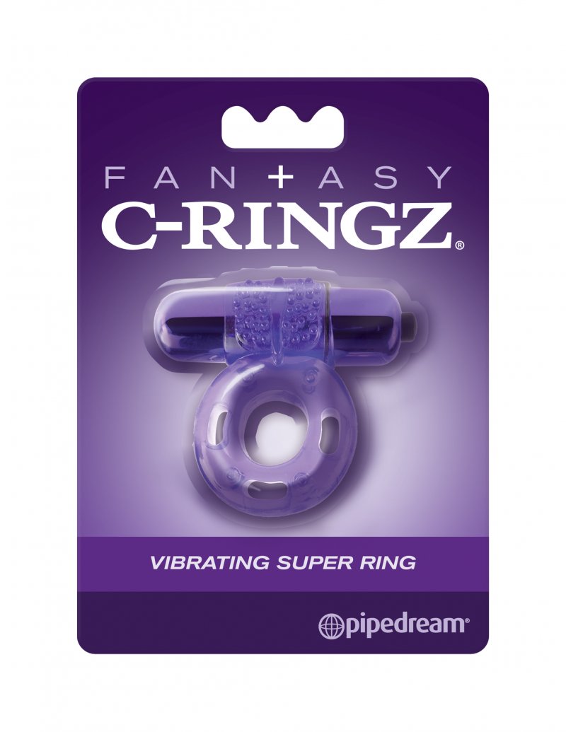 Эрекционное кольцо с вибрацией Fantasy C-Ringz Vibrating Super Ring