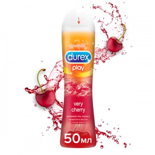 Гель-смазка Durex Play Very Cherry со вкусом вишни 50 мл