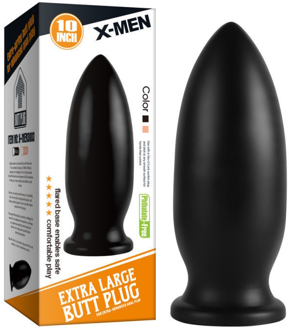 Большая анальная пробка для фистинга X-Men Butt Plug 25 см