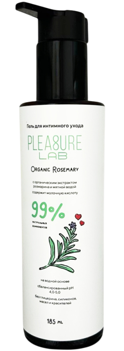 Интимный гель из натуральных компонентов Pleasure Lab Organic Rosemary 185 мл