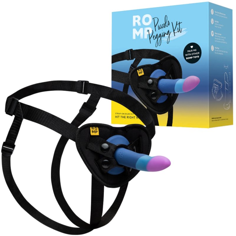 Фаллоимитатор с трусиками Romp Piccolo Pegging Kit 14 см