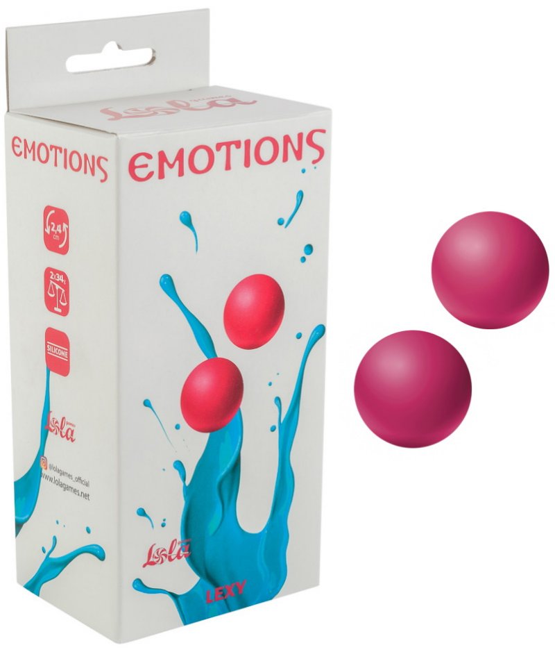 Вагинальные шарики без сцепки Emotions Lexy Small розовые