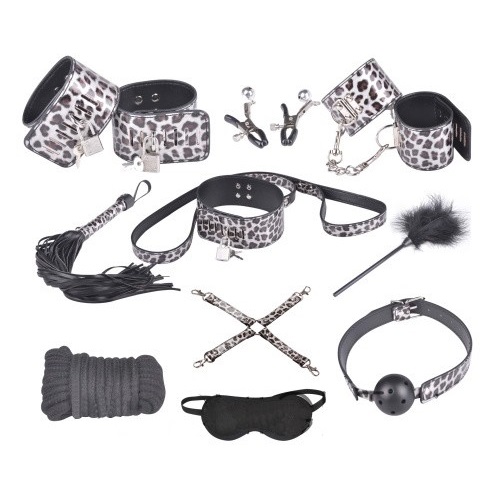 Бондажный набор Taboo Accessories Extreme Set №8 серебристый