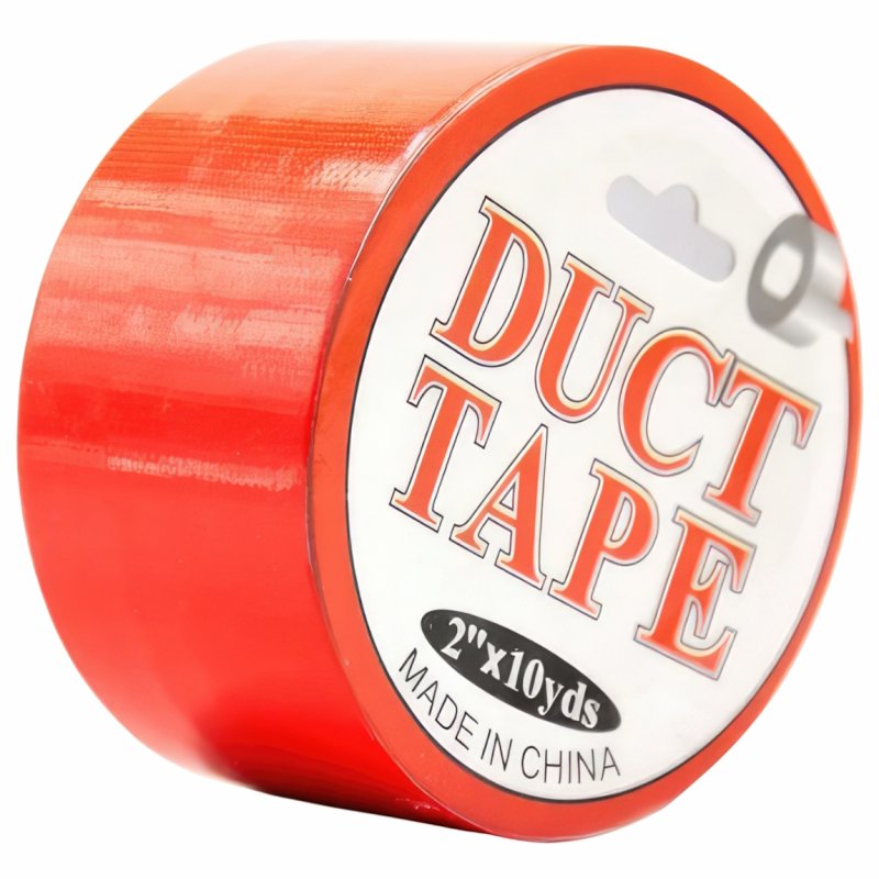 Бондажный скотч Duct Tape красный 15 м