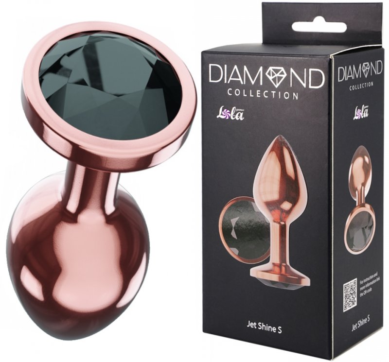 Анальная пробка Diamond Jet Shine S розовое золото