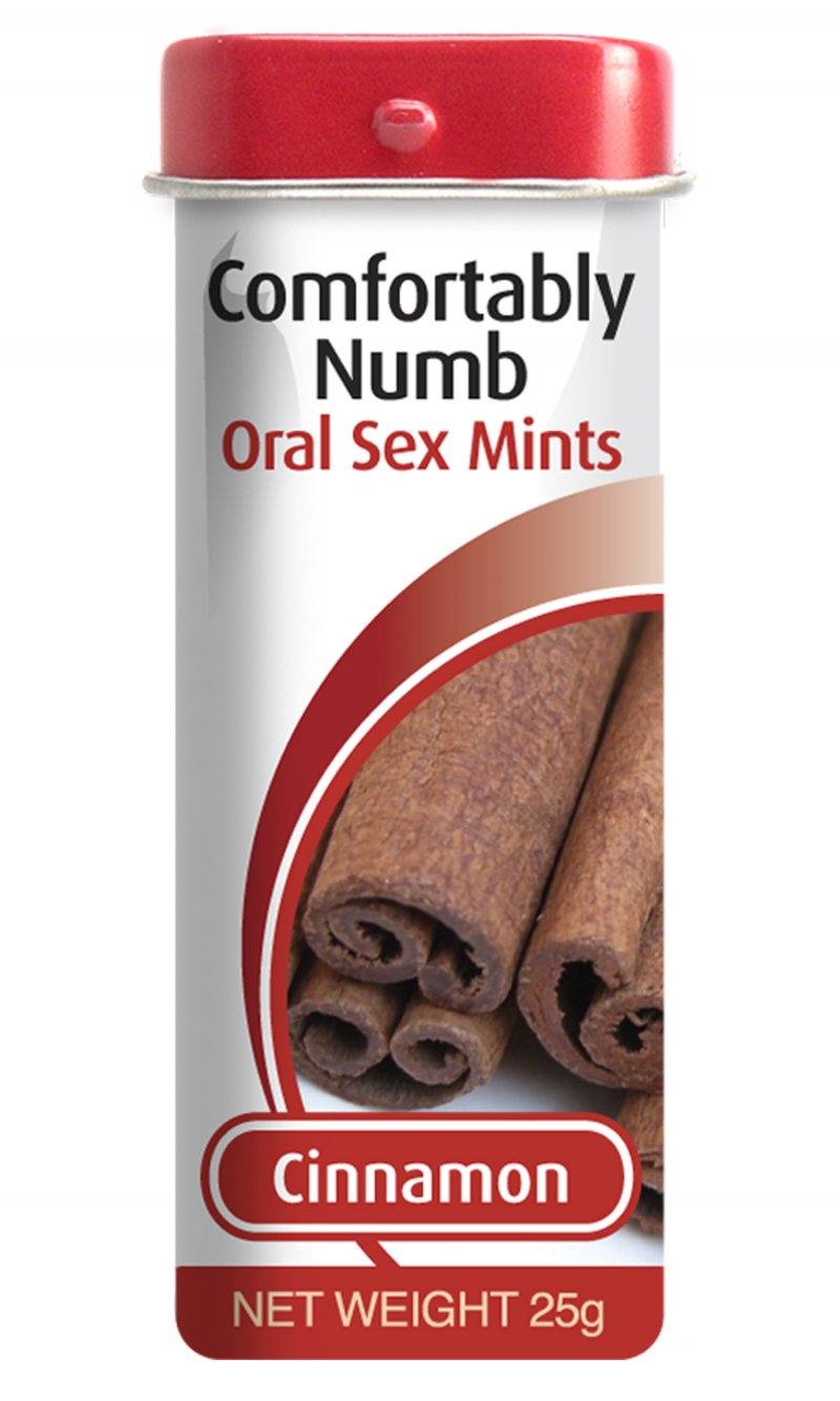 Леденцы для глубокого минета со вкусом корицы Comfortably Numb Oral Sex Mints 25 гр