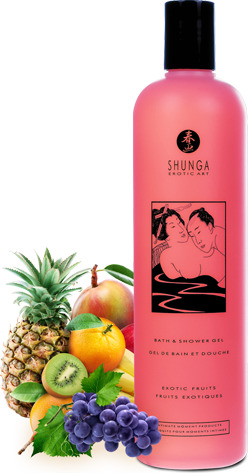 Съедобный гель для ванны и душа Shunga Exotic Fruits экзотические фрукты с расслабляющим эффектом 500 мл