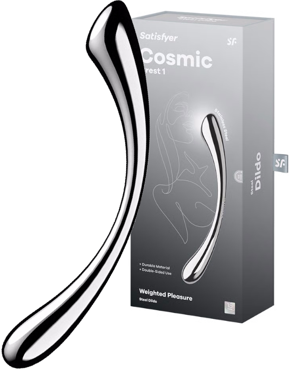 Двусторонний стальной стимулятор Satisfyer Cosmic Crest 1