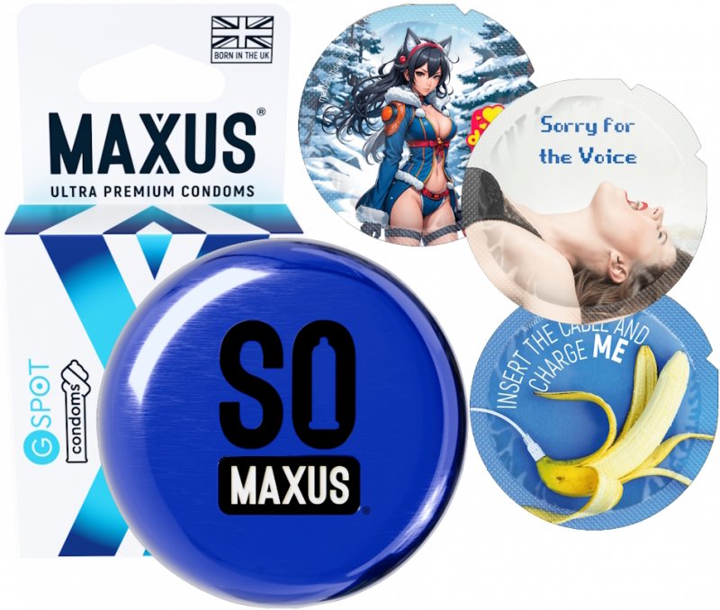 Презервативы в металлическом кейсе Maxus №3 G-Spot для стимуляции точки G