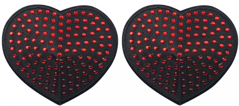 Пэстисы для груди Reusable Red Diamond Heart Nipple Pasties