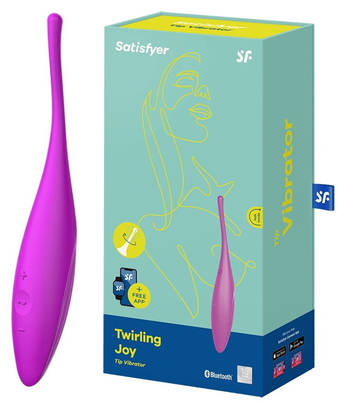 Точечный смарт-стимулятор с вибрацией Satisfyer Twirling Joy фиолетовый