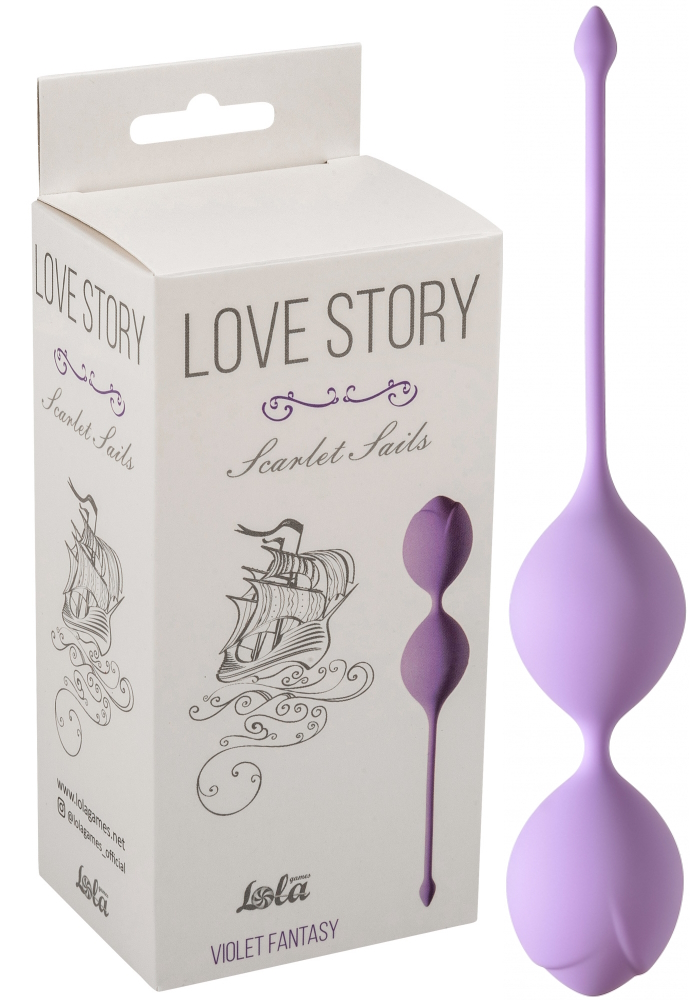 Вагинальные шарики Love Story Scarlet Sails Violet Fantasy