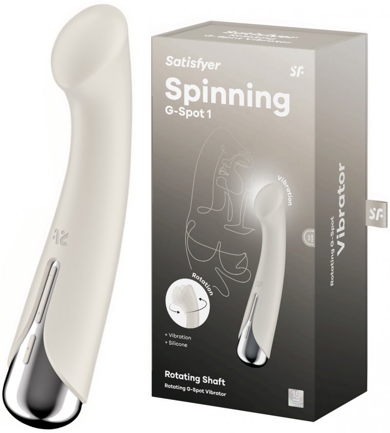 Вибратор для точки G с ротацией Satisfyer Spinning G-Spot 1 Beige