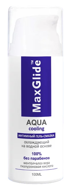 Охлаждающий лубрикант на водной основе MaxGlide Aqua Colling 100 мл