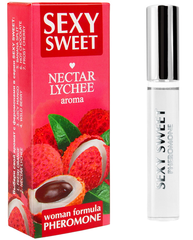 Парфюмированное средство для тела Sexy Sweet Nectar Lychee с феромонами 10 мл