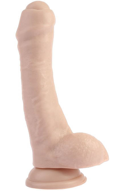 Реалистичный фаллоимитатор с закрытой головкой Super Sex Cock 21 см
