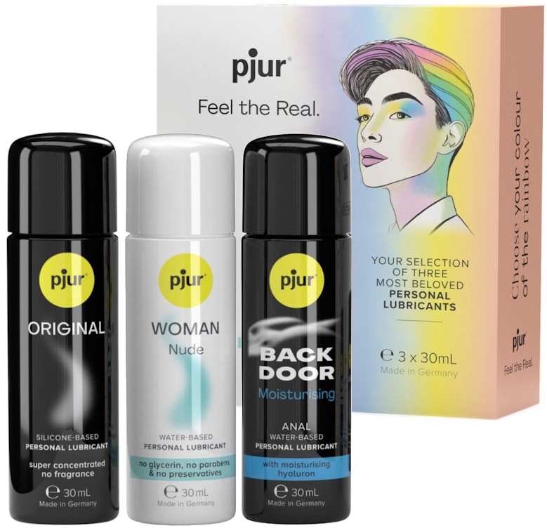 Набор лубрикантов для вагинального и анального секса Pjur Pride Box 3 х 30 мл