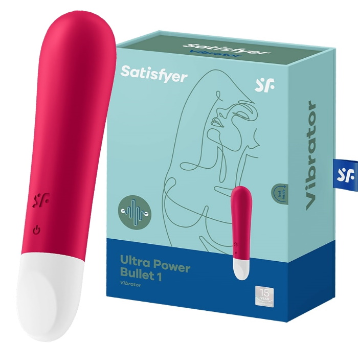 Мини вибратор Satisfyer Ultra Power Bullet 1 красный ДЕФОРМИРОВАННАЯ КОРОБКА