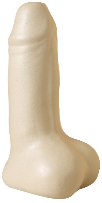 Матовая керамическая настольная ваза Достоинство бежевая 21 см