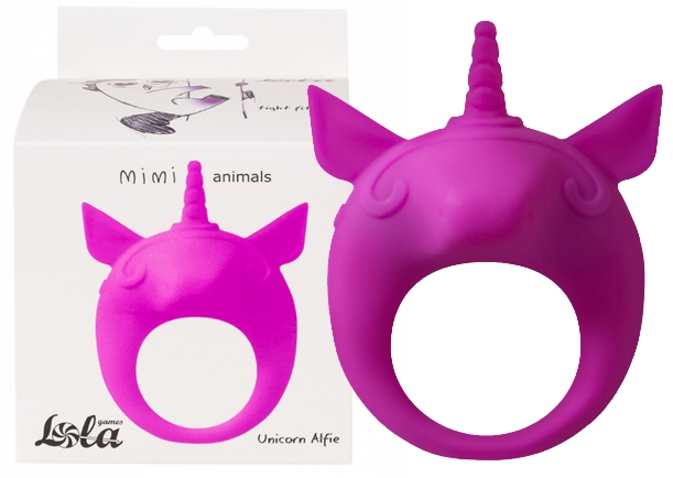 Эрекционное виброкольцо Mimi Animals Unicorn Alfie Purple