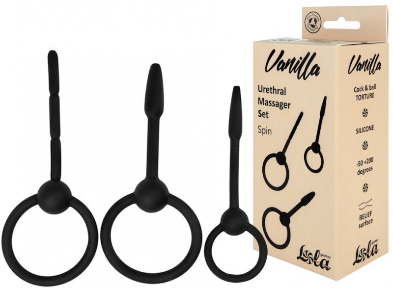 Набор силиконовых уретральных бужей Vanilla Spin