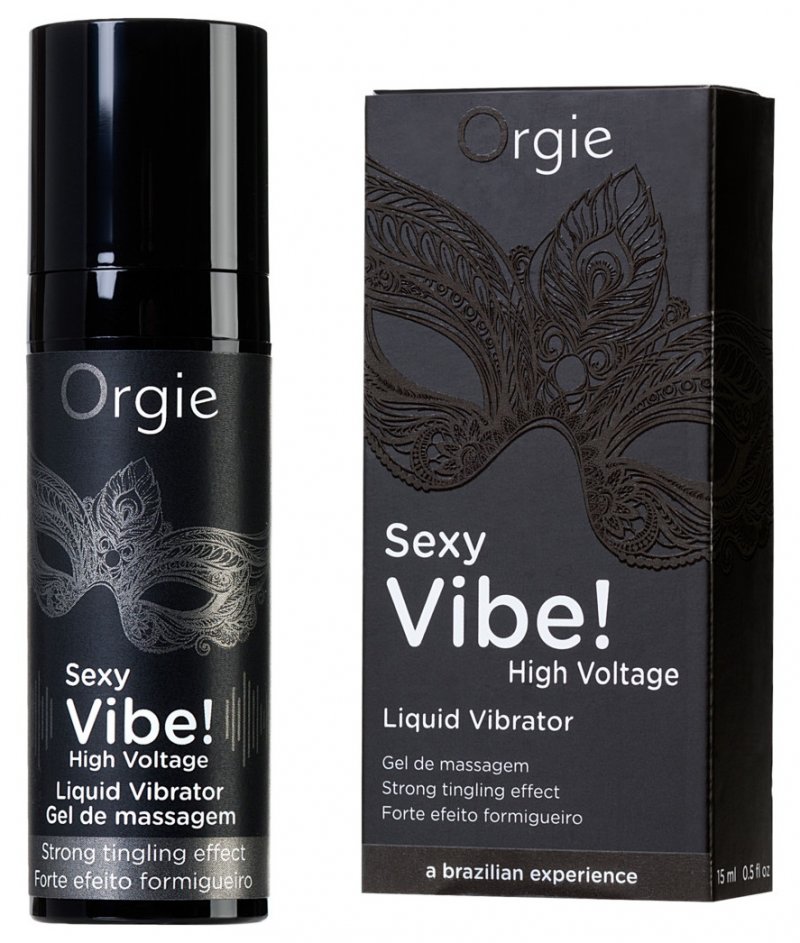 Возбуждающий массажный гель Orgie Sexy Vibe High Voltage с усиленным эффектом вибрации 15 мл
