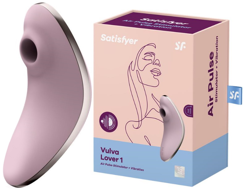 Вакуумно-волновой стимулятор клитора с вибрацией Satisfyer Vulva Lover 1 фиолетовый