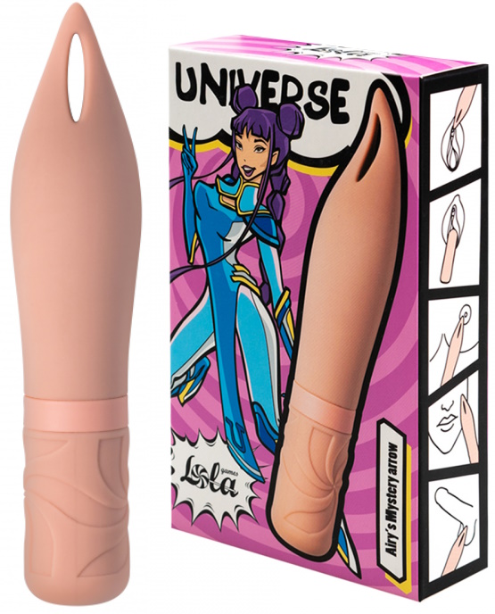 Перезаряжаемый вибростимулятор Universe Airy’s Mystery Arrow Beige