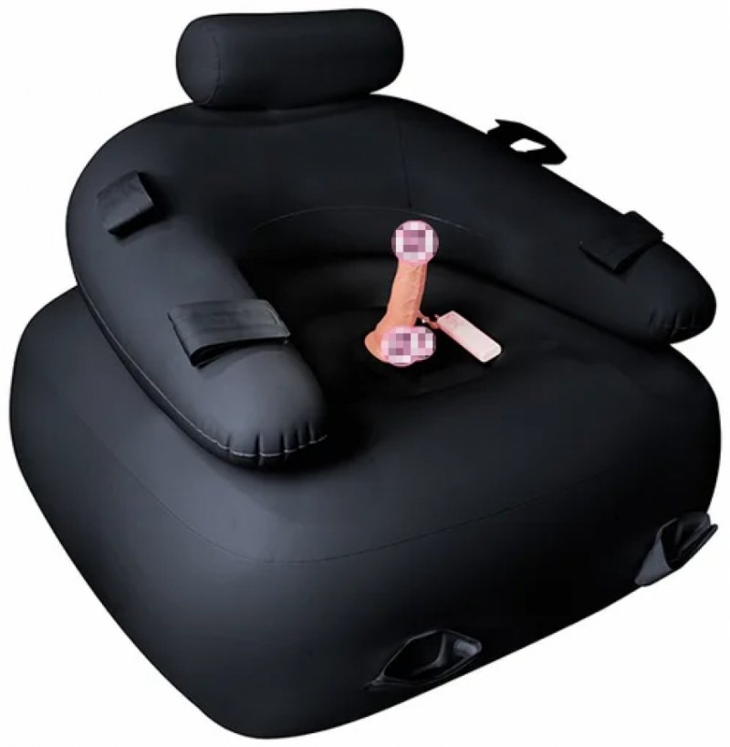 Надувное кресло с фиксаторами и вибронасадкой