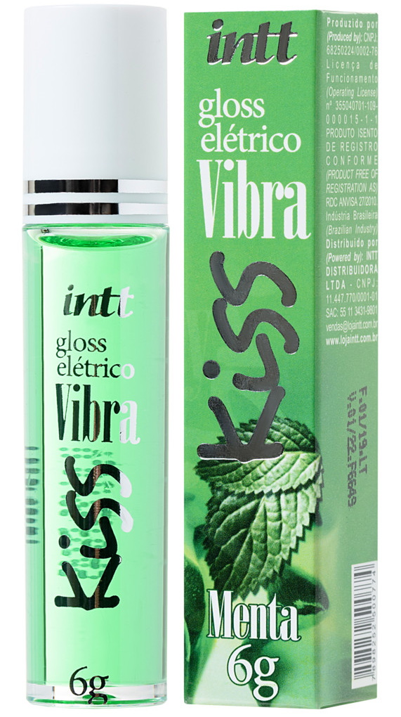 Блеск для губ Intt Gloss Vibe Mint с эффектом вибрации, мятный 6 гр