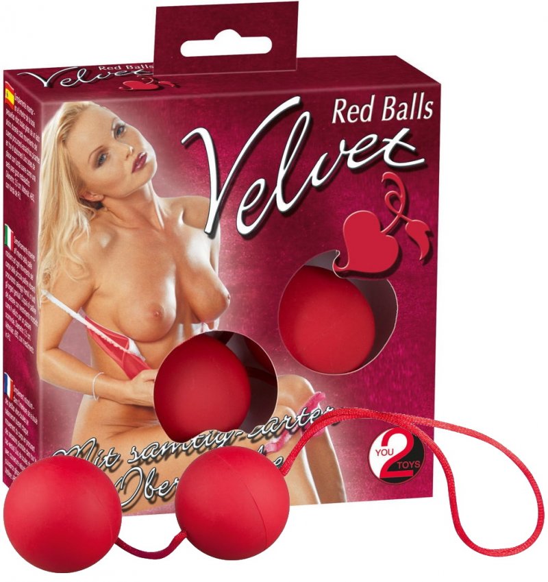 Вагинальные шарики Velvet Red Balls